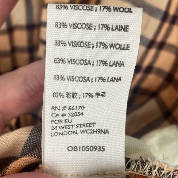 Free People Pacific Dawn Plaid Shirt Drawstring Size Small Brown Boho Top Button - Picture 9 of 11